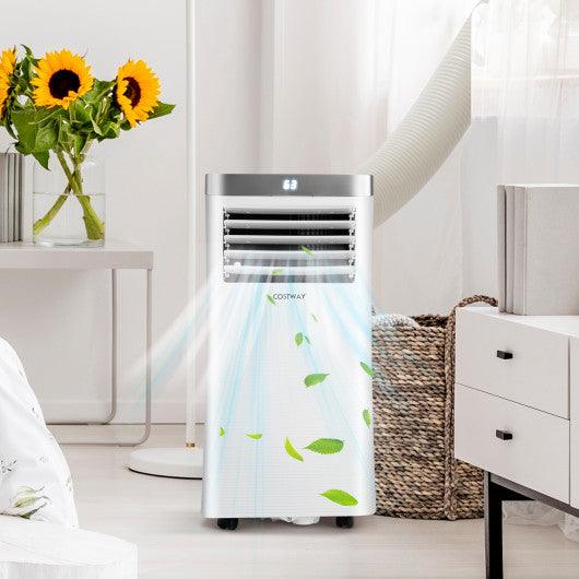 8000 BTU 3-in-1 Portable Air Conditioner with Remote Control-White at Set Shop and Smile