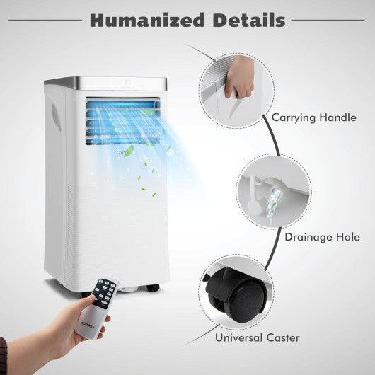 10000BTU 3-in-1 Portable Air Conditioner with Remote Control-White at Set Shop and Smile