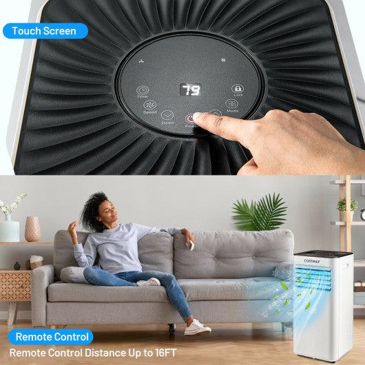 Portable Air Conditioner 10000 BTU Evaporative Air Cooler Dehumidifier-White at Set Shop and Smile