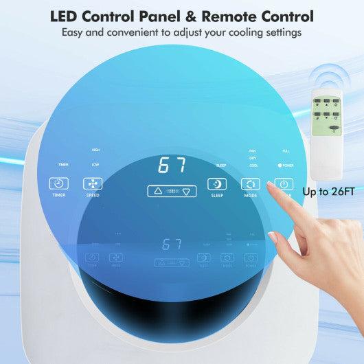 9000 BTU 3 in 1 Portable Air Conditioner with Fan and Dehumidifier-White at Set Shop and Smile