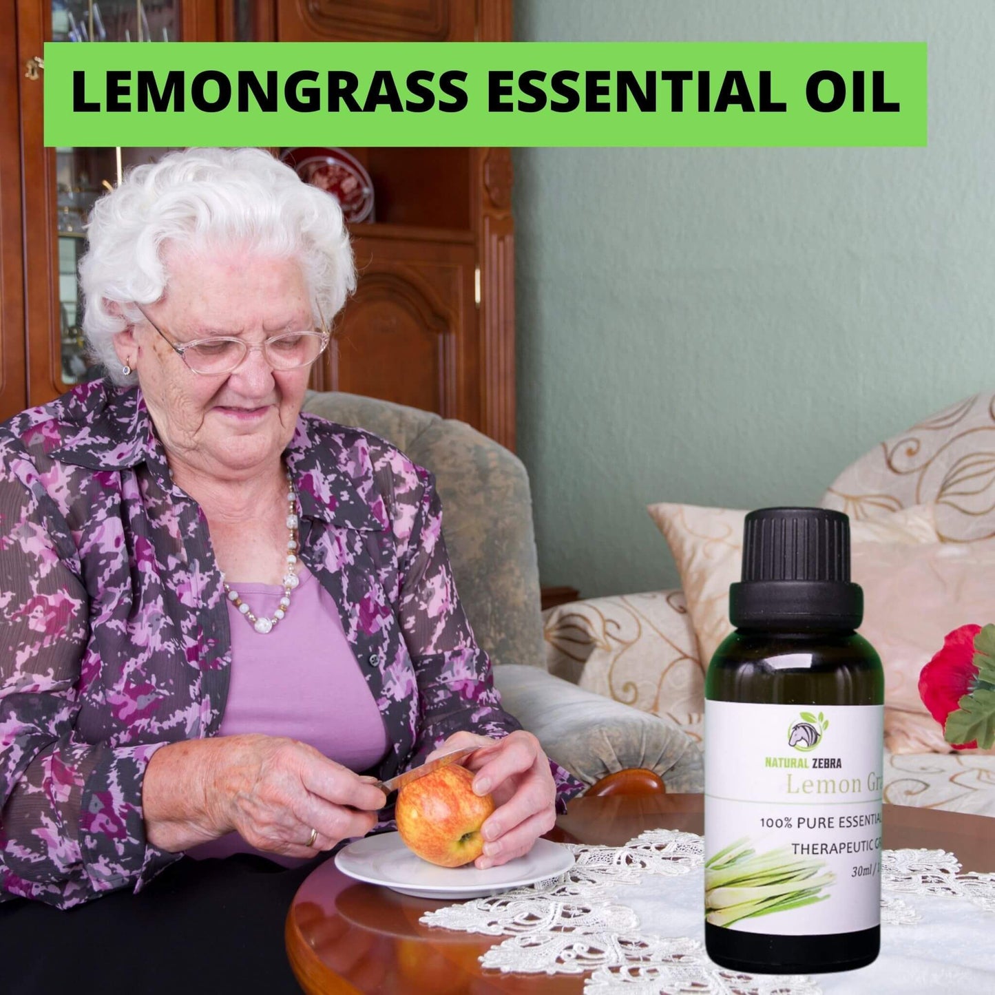 NATURAL ZEBRA | Lemongrass Essential Oil -