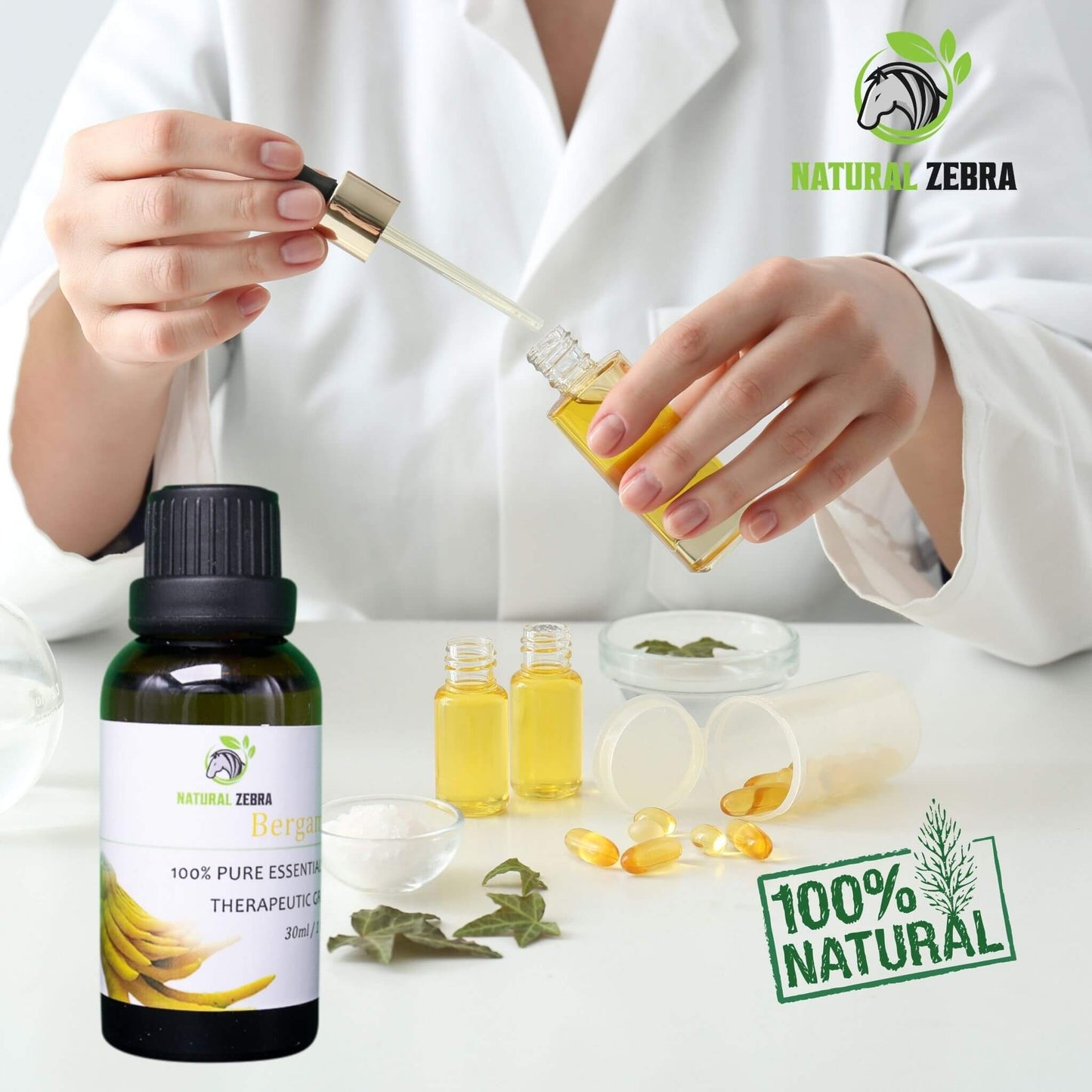 NATURAL ZEBRA | Bergamot Essential Oil -