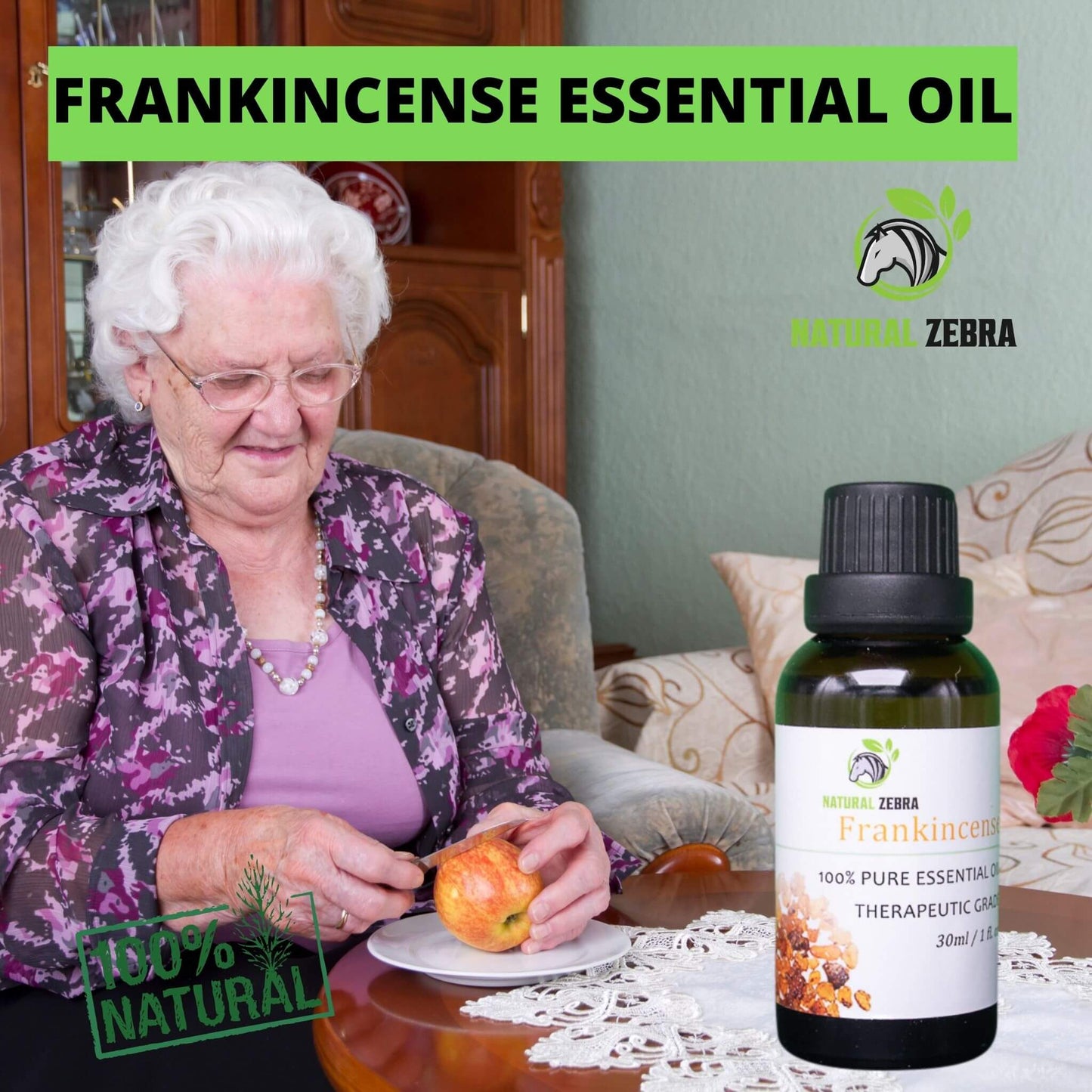 NATURAL ZEBRA | Frankincense Essential Oil -