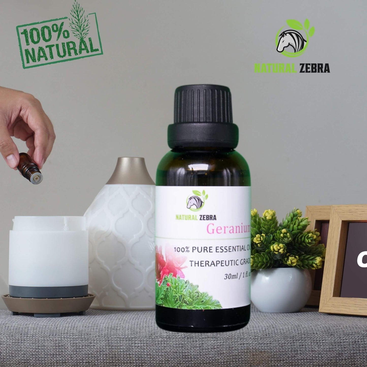 NATURAL ZEBRA | Geranium Essential Oil -