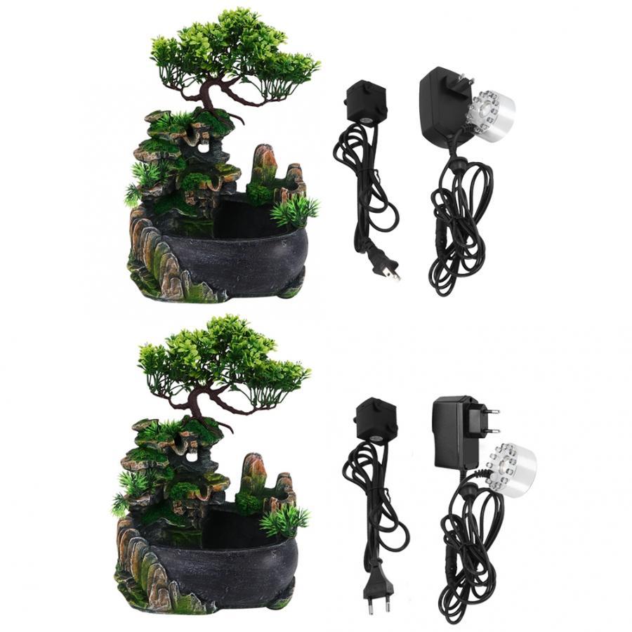 NATURAL ZEBRA | Indoor Tabletop Waterfall Meditation Fountain for Office Home Decoration -