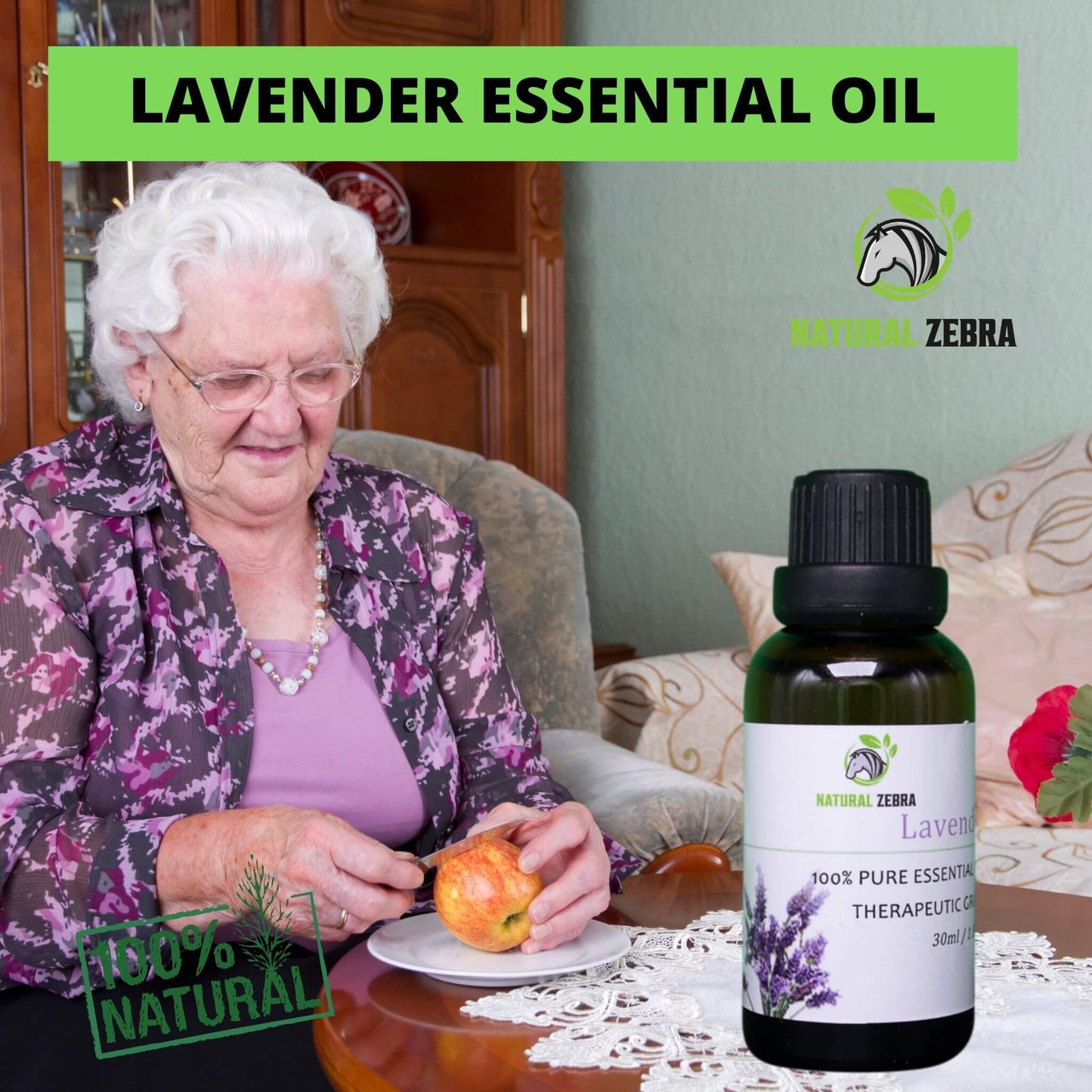 NATURAL ZEBRA | Lavender Essential Oil -