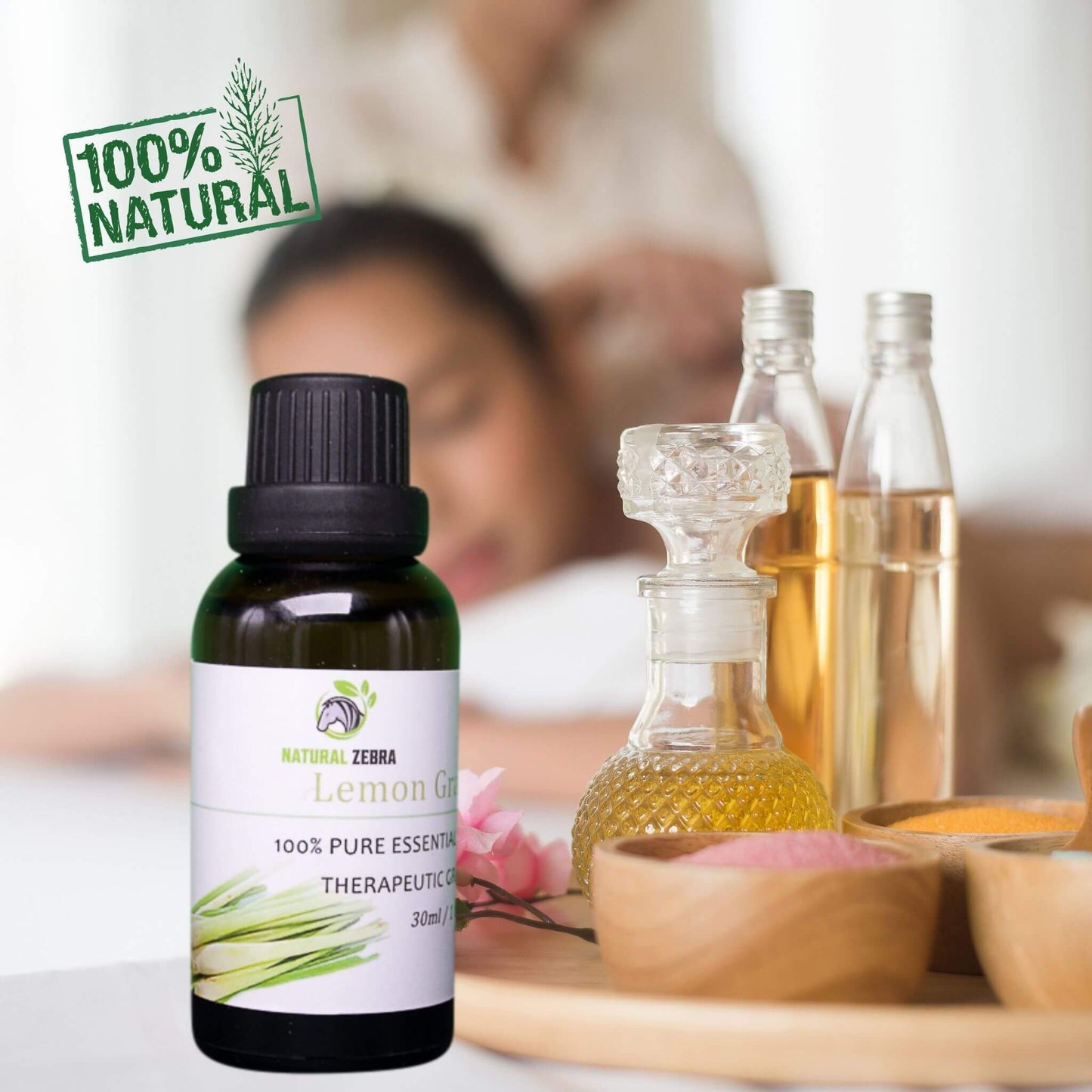 NATURAL ZEBRA | Lemongrass Essential Oil -