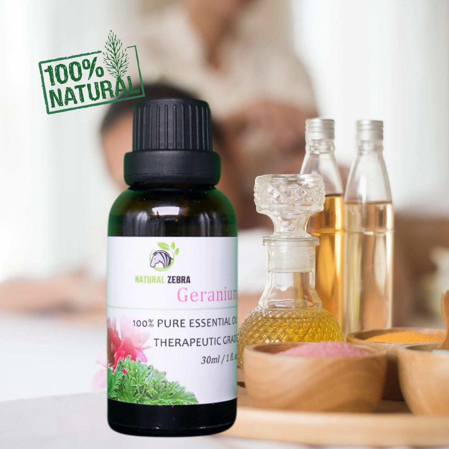 NATURAL ZEBRA | Geranium Essential Oil -