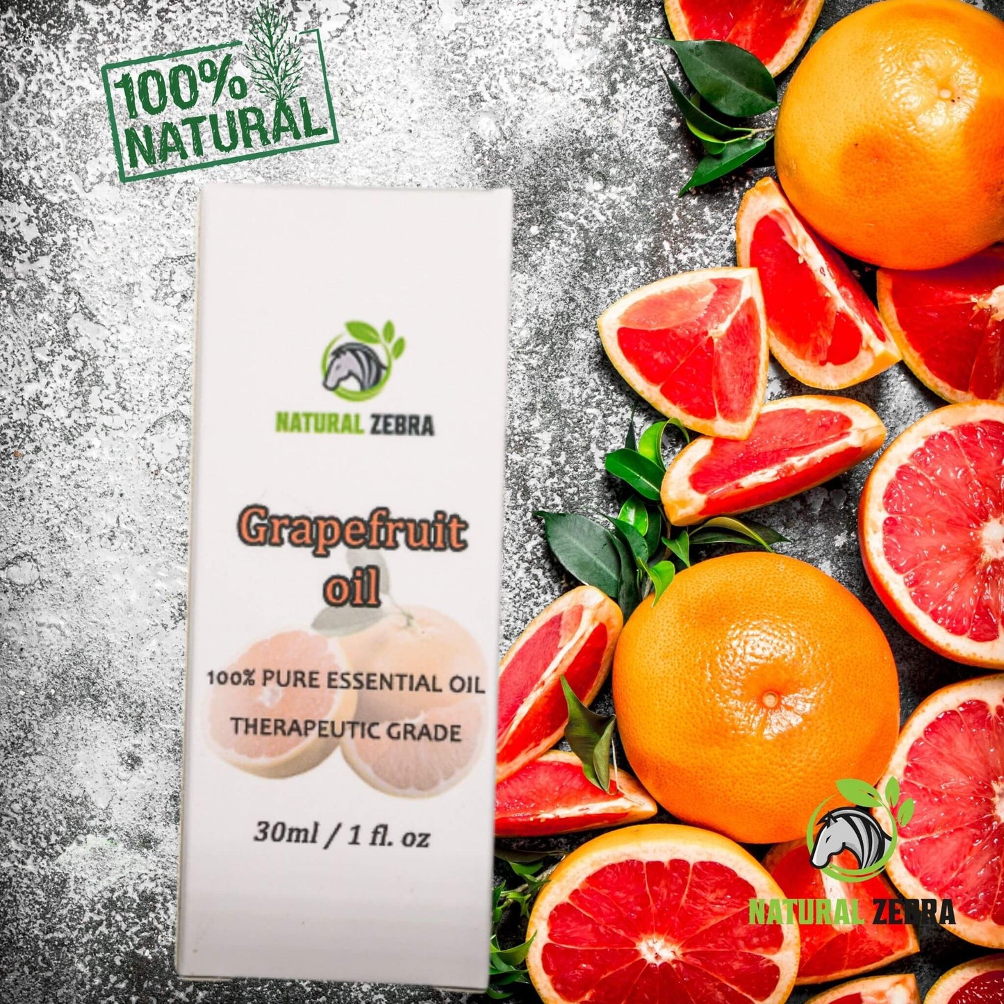 NATURAL ZEBRA | Grapefruit Essential Oil -