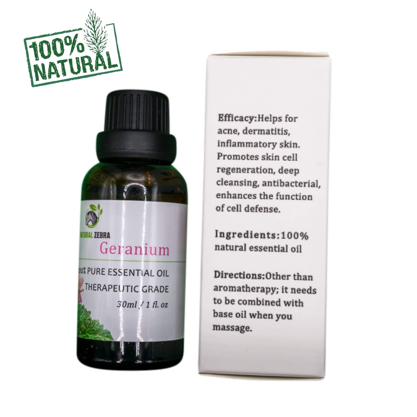 NATURAL ZEBRA | Geranium Essential Oil -