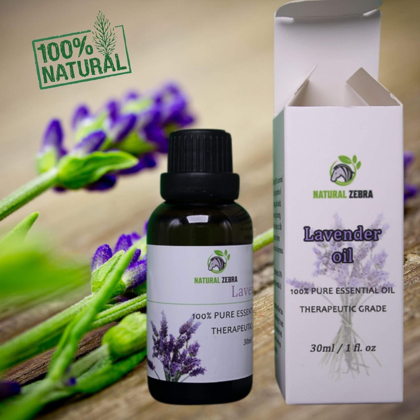 NATURAL ZEBRA | Lavender Essential Oil -