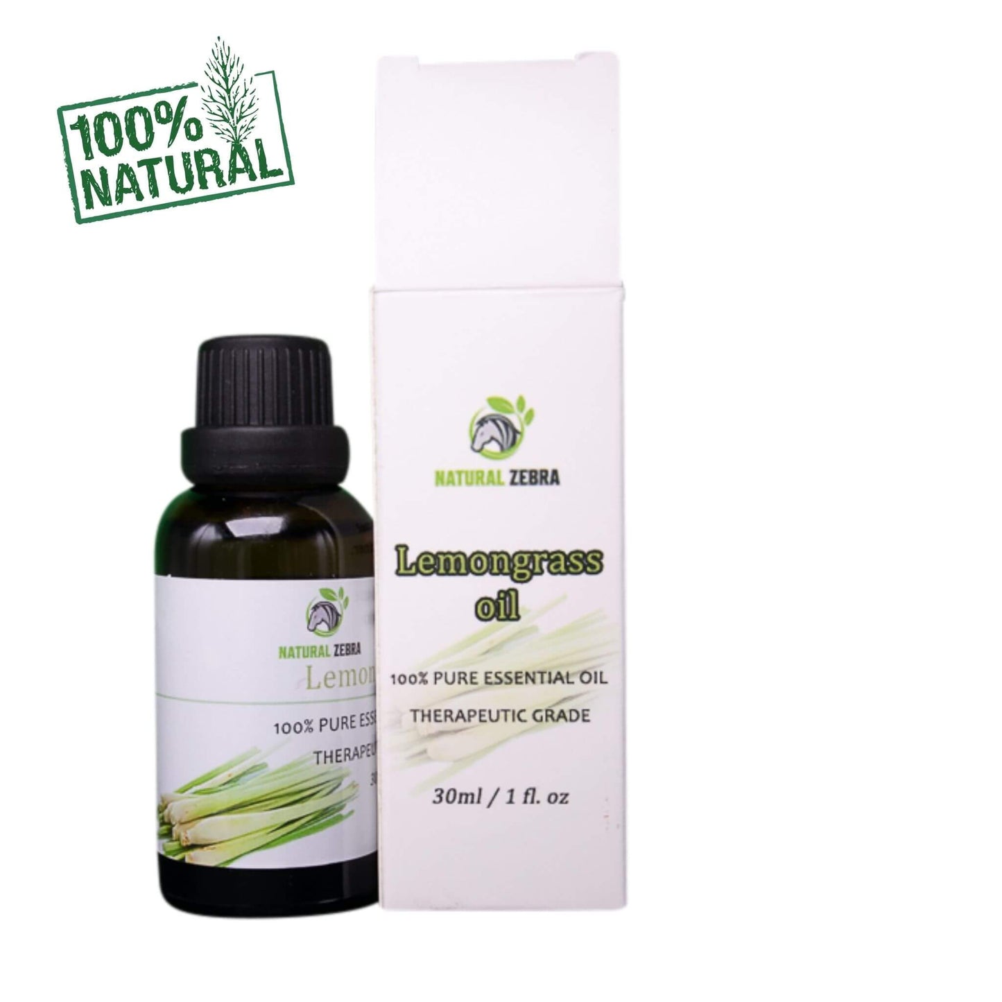 NATURAL ZEBRA | Lemongrass Essential Oil -