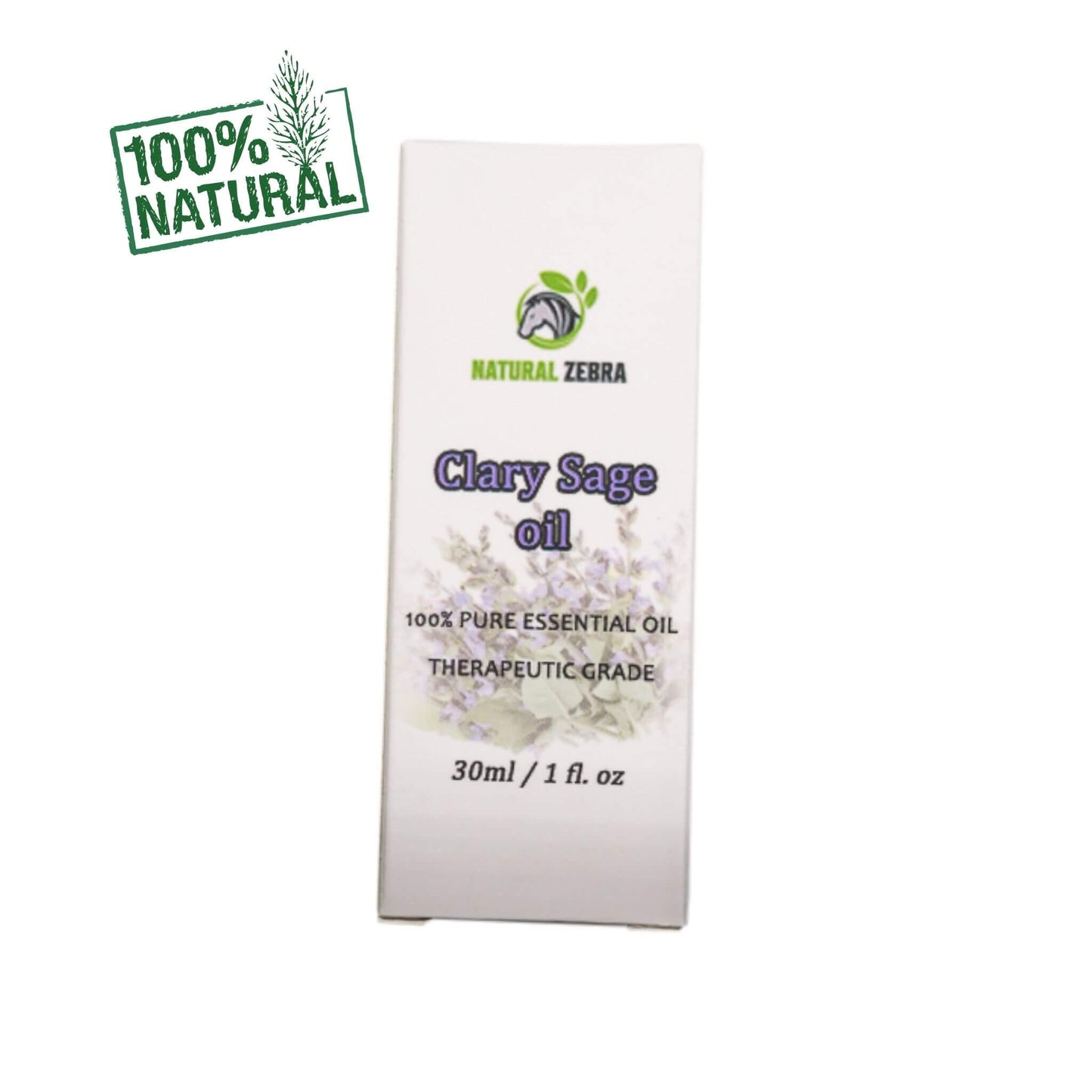 NATURAL ZEBRA | Clary Sage Essential Oil -