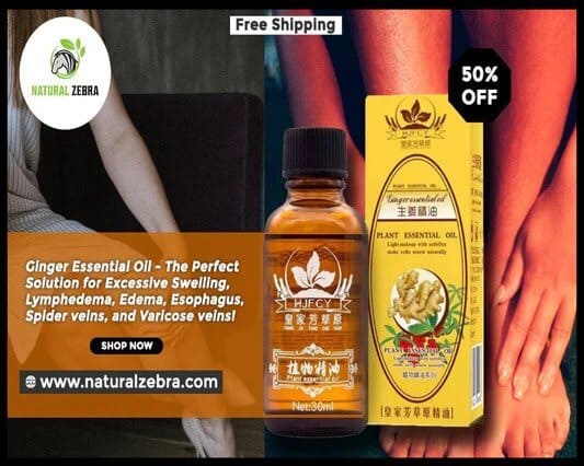 NATURAL ZEBRA | Ginger Essential Oil | 3-Bottles Bundle -