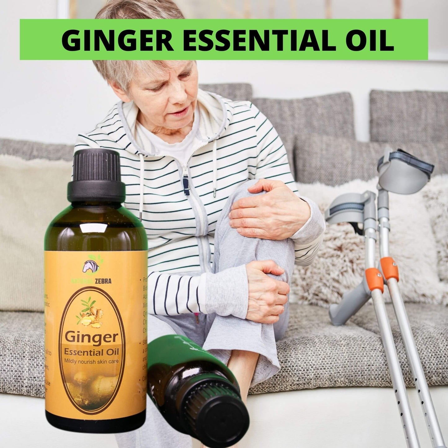 NATURAL ZEBRA | Ginger Essential Oil - 100ml -