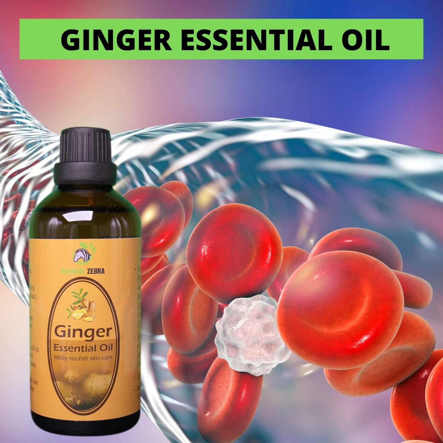 NATURAL ZEBRA | Ginger Essential Oil - 100ml -