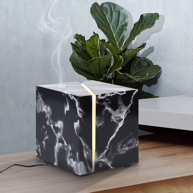 Marble Grain Ultrasonic Air Humidifier Essential Oil Aromatherapy Diffuser 200ml for Office Home Bedroom Living Room - 6