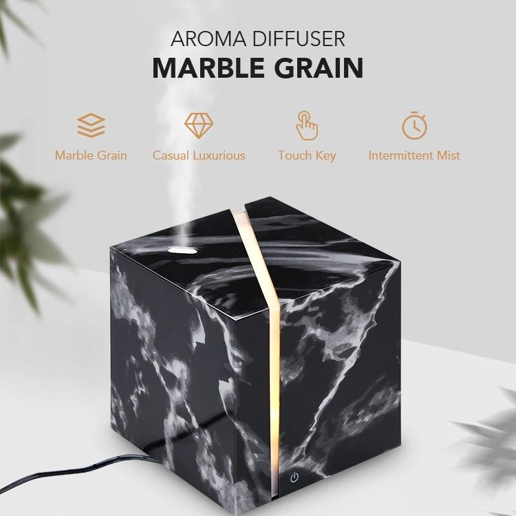 Marble Grain Ultrasonic Air Humidifier Essential Oil Aromatherapy Diffuser 200ml for Office Home Bedroom Living Room - 5