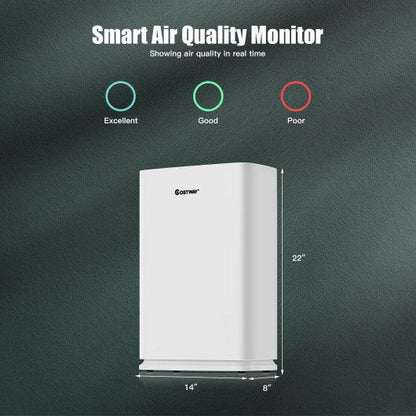 800 sq.ft Air Purifier True HEPA Filter Carbon Filter Air Cleaner Home Office at Set Shop and Smile