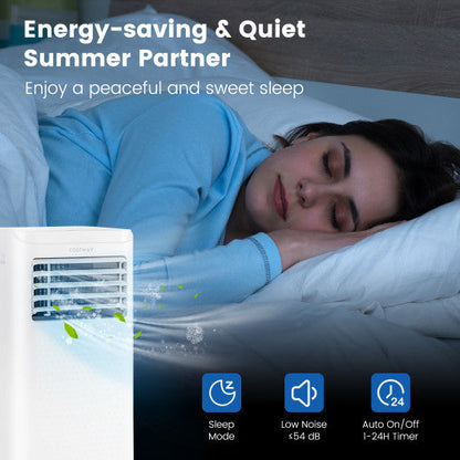 8000/10000 BTU Portable Air Conditioner with Dehumidifier and Fan Mode-10000 BTU - Set Shop and Smile