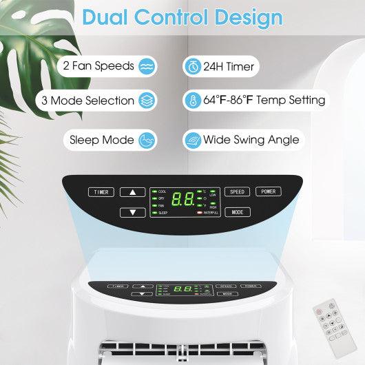 8000 BTU Portable Air Conditioner with Sleep Mode and Dehumidifier Function at Set Shop and Smile