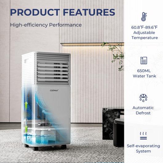 10000 BTU Air Cooler with Fan and Dehumidifier Mode-Black at Set Shop and Smile
