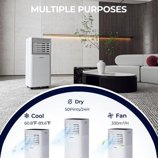 10000 BTU Air Cooler with Fan and Dehumidifier Mode-Black at Set Shop and Smile