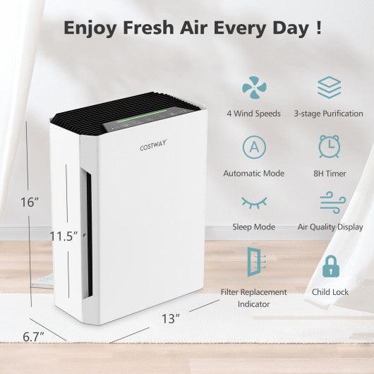 H13 True HEPA Air Purifier with Adjustable Wind Speeds at Set Shop and Smile