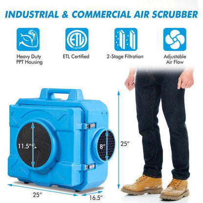 Filtration System Negative Machine Airbourne Cleaner HEPA Scrubber Air Purifier at Set Shop and Smile