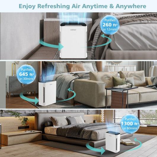 H13 True HEPA Air Purifier with Adjustable Wind Speeds at Set Shop and Smile