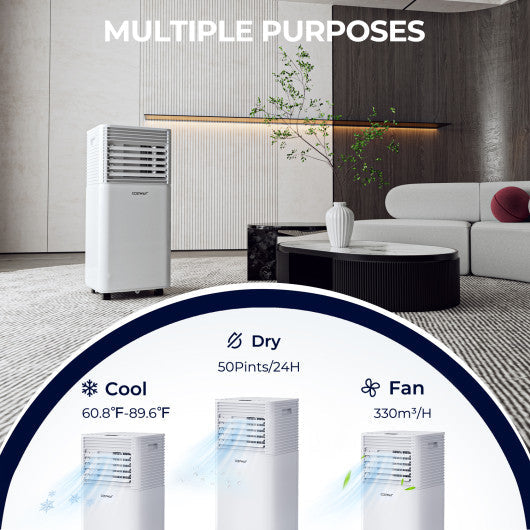 10000 BTU Air Cooler with Fan and Dehumidifier Mode-Black - Set Shop and Smile