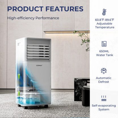 10000 BTU Air Cooler with Fan and Dehumidifier Mode-Black - Set Shop and Smile