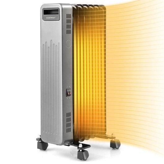 1500W Portable Oil-Filled Radiator Heater for Home and Office-Black at Set Shop and Smile