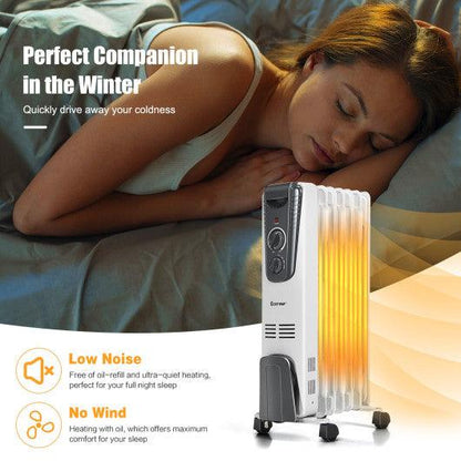 1500W Electric Space Heater with Adjustable Thermostat at Set Shop and Smile