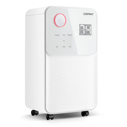 32 Pints 2000 Sq. Ft Dehumidifier for Home and Basements with 3-Color Digital Display-White - Set Shop and Smile