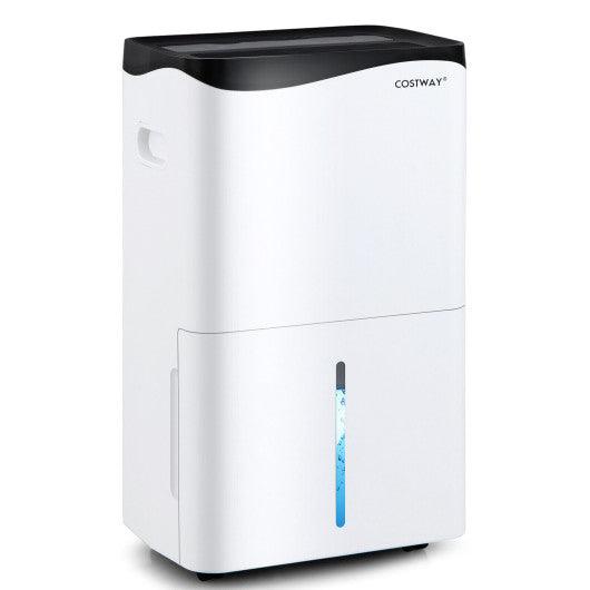 100-Pint Dehumidifier with Smart App and Alexa Control for Home and Basements-White at Set Shop and Smile