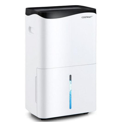 100-Pint Dehumidifier with Smart App and Alexa Control for Home and Basements-White at Set Shop and Smile