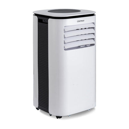 9000 BTU 3 in 1 Portable Air Conditioner with Fan and Dehumidifier-White - Set Shop and Smile