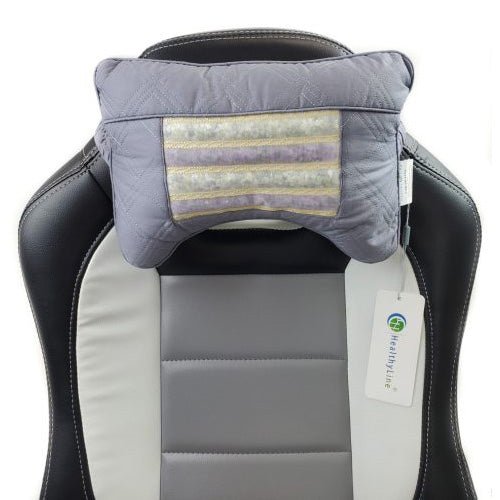 HealthyLine | HealthyLine Travel AJ Magnetic Pillow Firm InfraMat Pro® - Grey/Blue