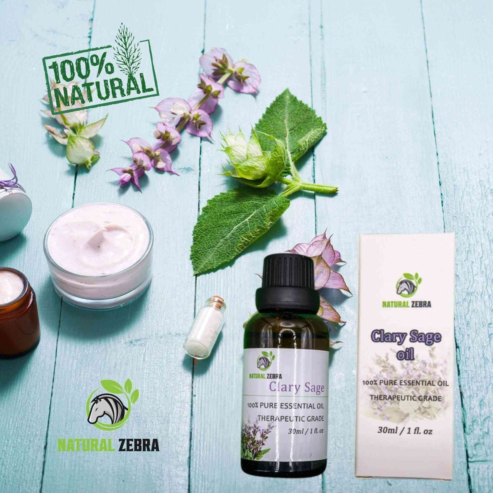NATURAL ZEBRA | Clary Sage Essential Oil -
