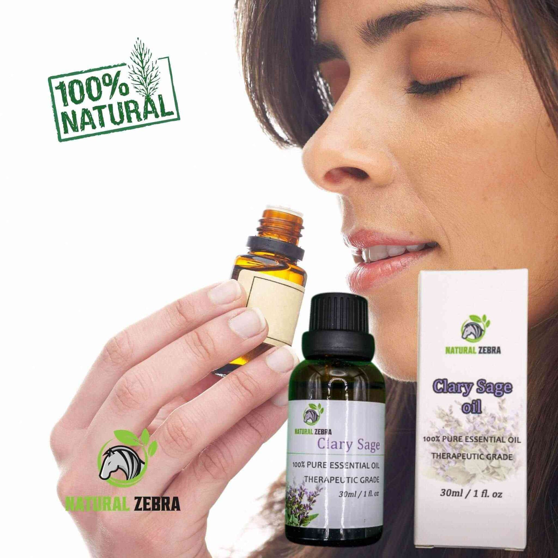NATURAL ZEBRA | Clary Sage Essential Oil -