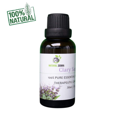 NATURAL ZEBRA | Clary Sage Essential Oil - 30 ml / 1 fl.oz