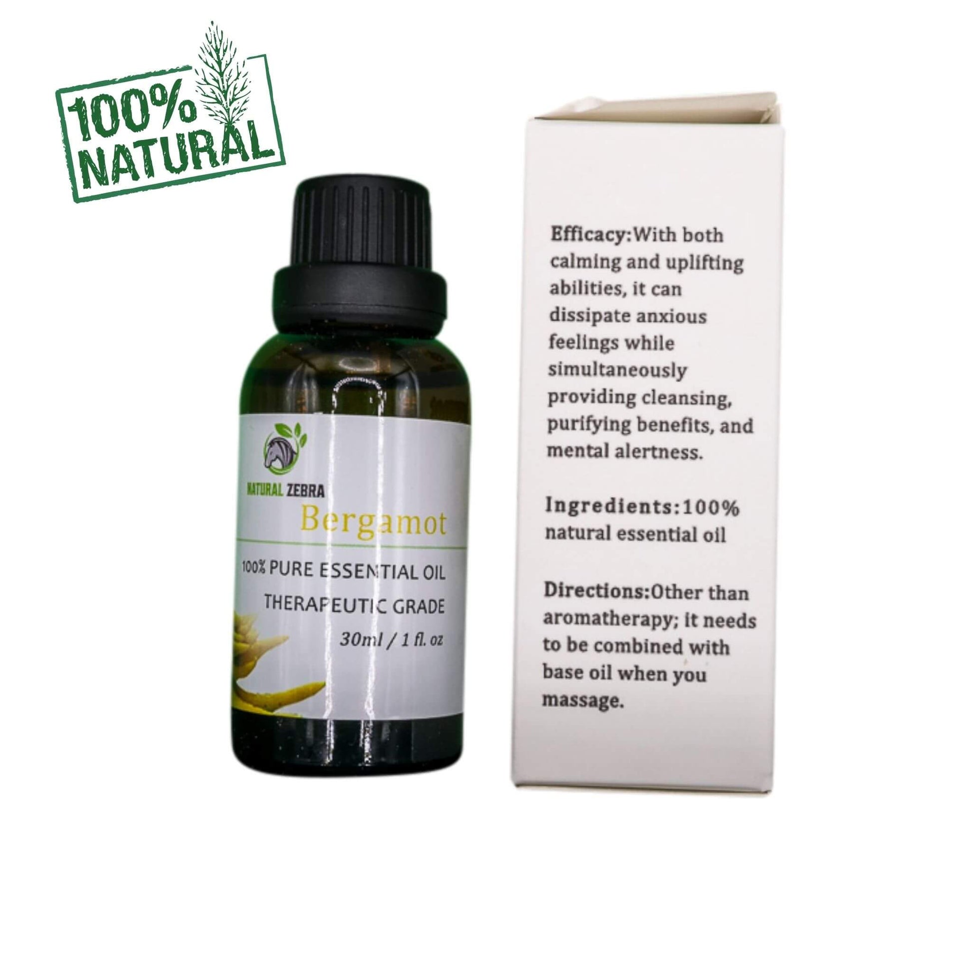 NATURAL ZEBRA | Bergamot Essential Oil -