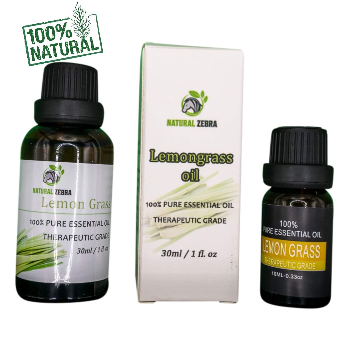 NATURAL ZEBRA | Lemongrass Essential Oil -