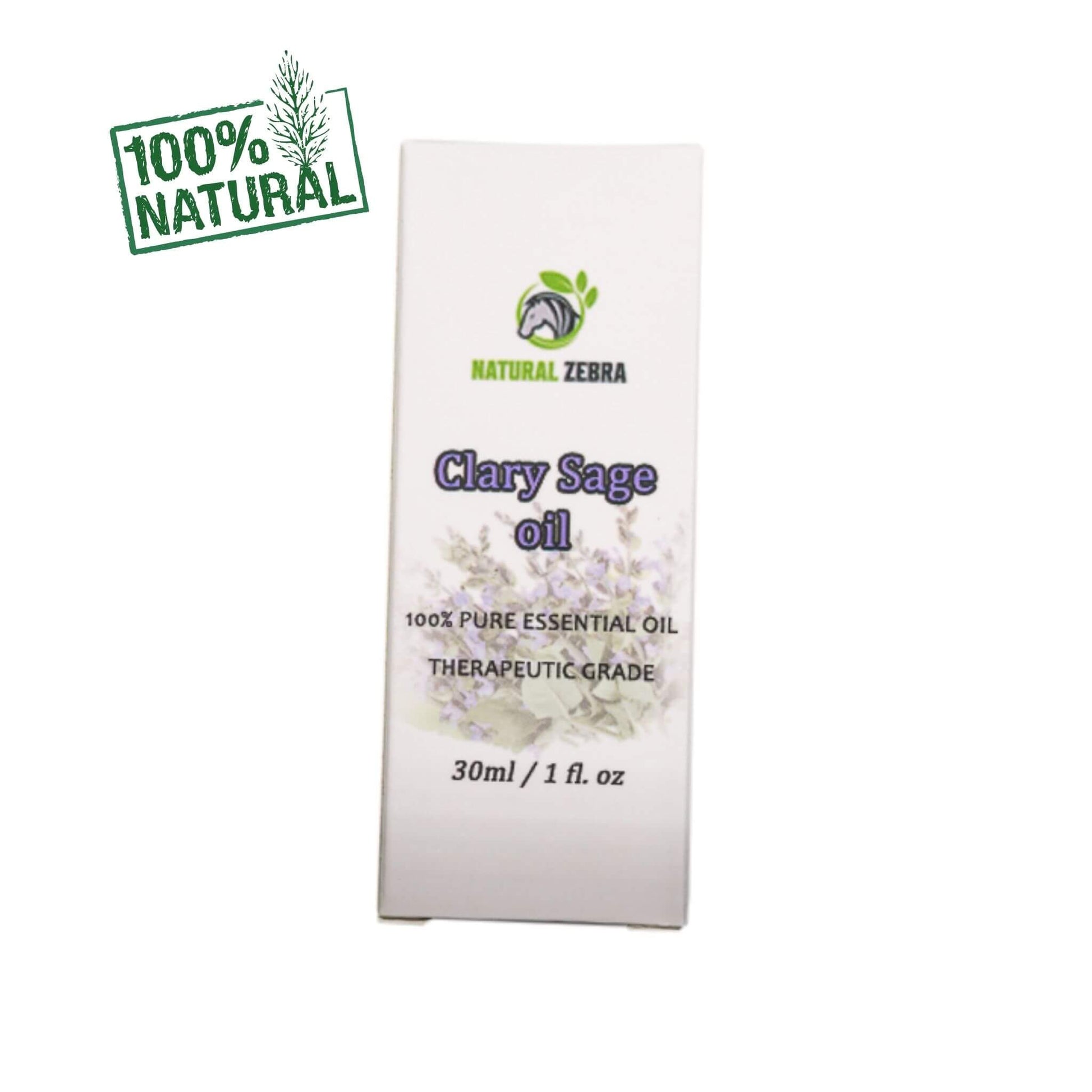 NATURAL ZEBRA | Clary Sage Essential Oil -