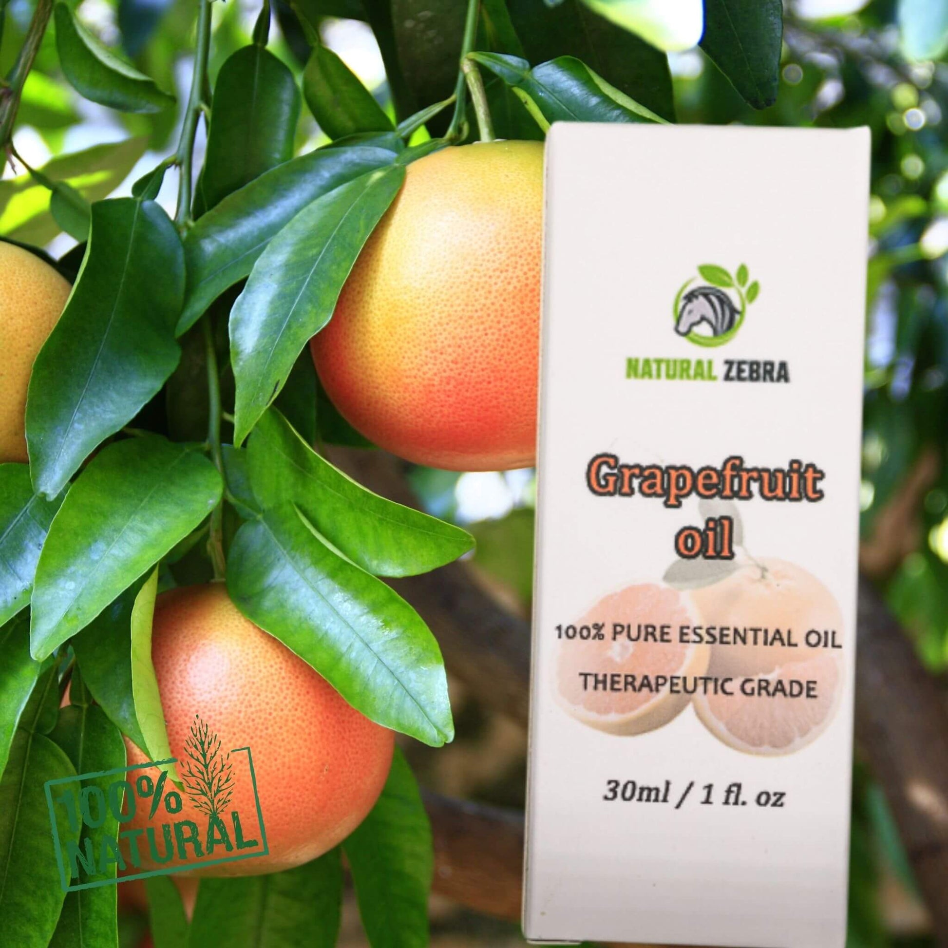 NATURAL ZEBRA | Grapefruit Essential Oil -