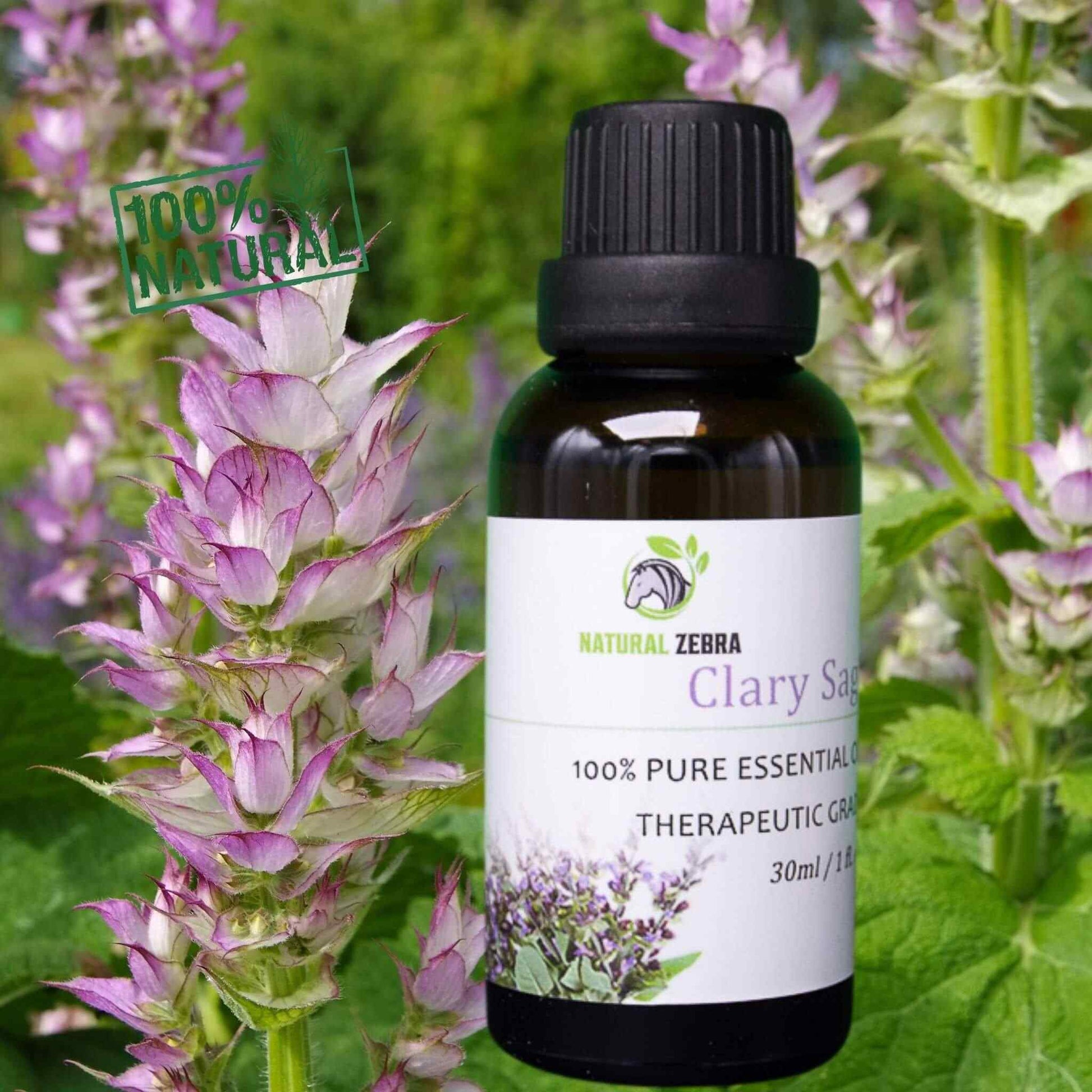 NATURAL ZEBRA | Clary Sage Essential Oil -