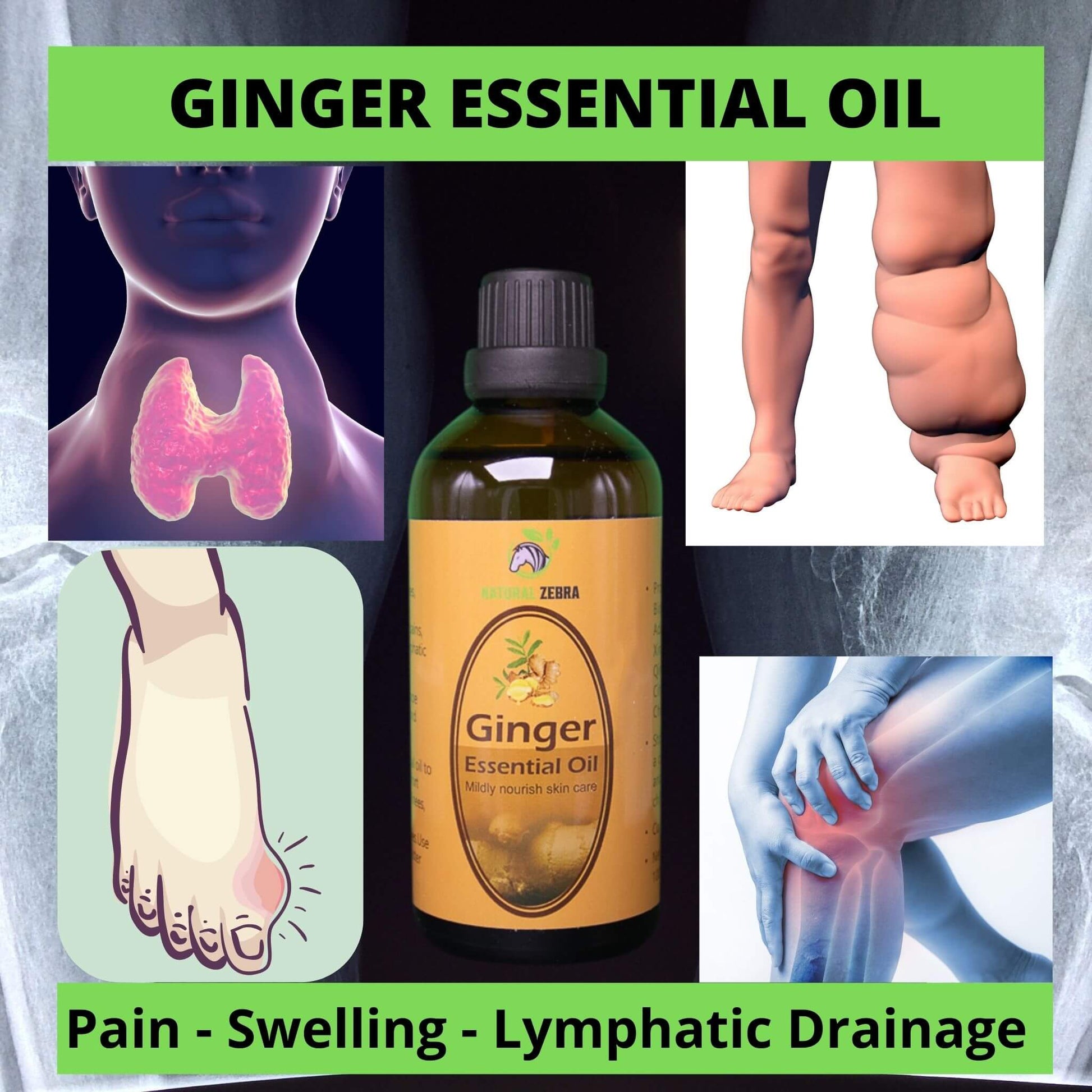 NATURAL ZEBRA | Ginger Essential Oil - 100ml -