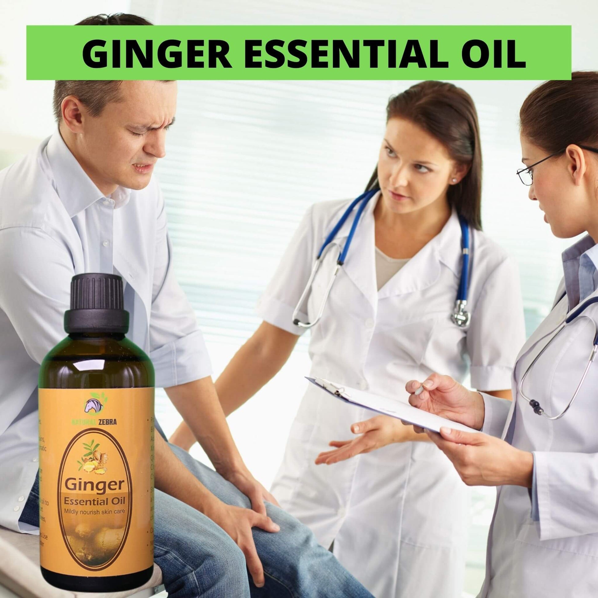 NATURAL ZEBRA | Ginger Essential Oil - 100ml -