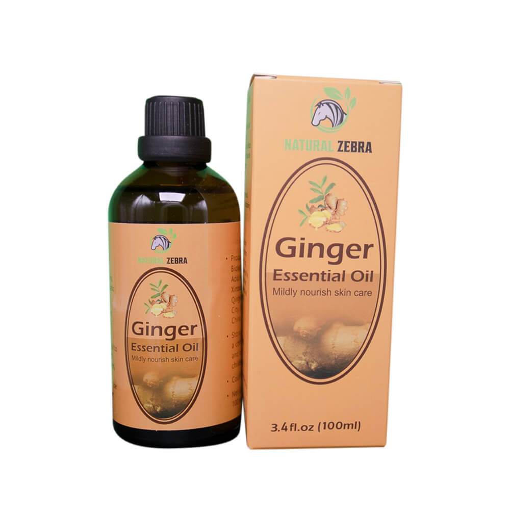 NATURAL ZEBRA | Ginger Essential Oil - 100ml - Big - 100 ml / 3.4 fl.oz